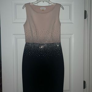 Calvin Klein Pink and Black Dress